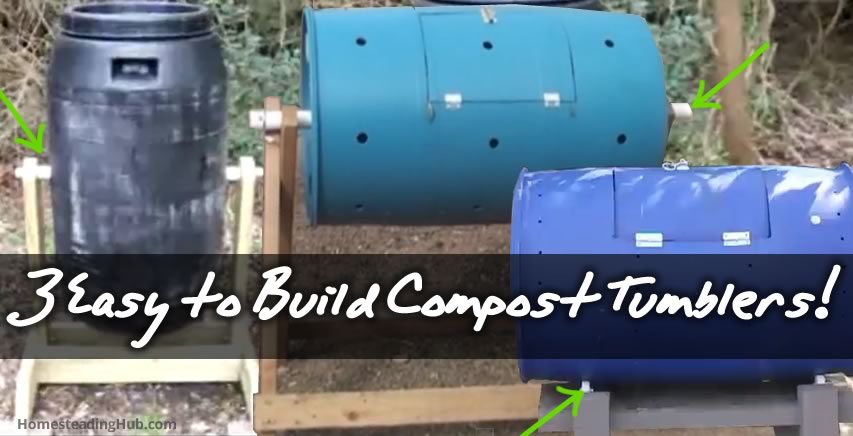 3 Easy to Build Compost Tumblers