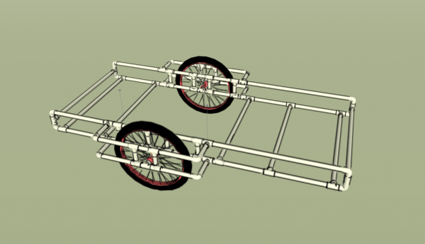 PVC Bike trailer